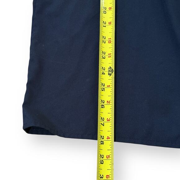 Chico's Navy Blue Velvet Eyelet Lace Detail Peasant Top Womens Size 2 Large Boho - Picture 9 of 10